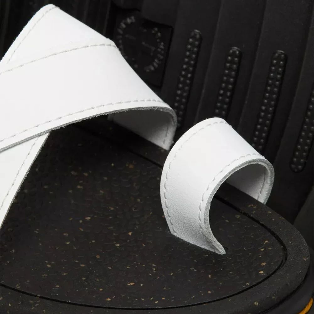 Dr. Martens White and Black Platform Sandals - Picture 3 of 10